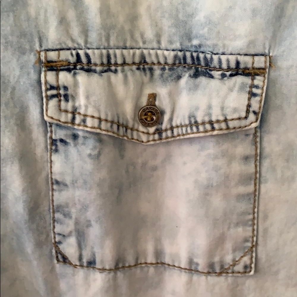 Denim look button down - Picture 4 of 4